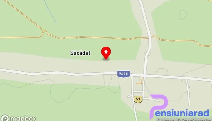 hartă a ARCADIA Hotel în Săcădat