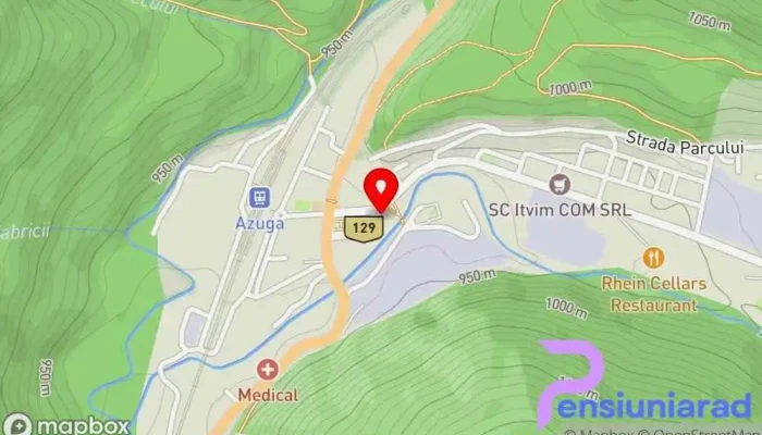 hartă a Azuga Hotel în Azuga