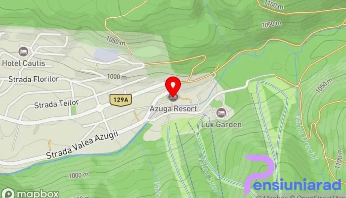 hartă a Azuga Ski & Bike Resort Hotel, Restaurant în Azuga
