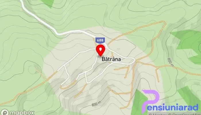 hartă a Bătrâna  în Bătrâna