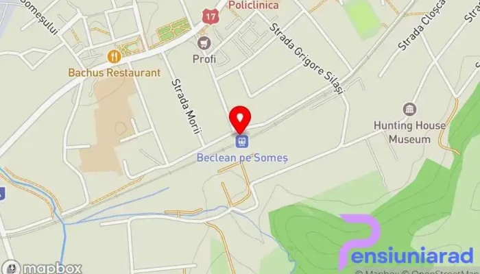 hartă a Beclean pe Someș Gară în Beclean