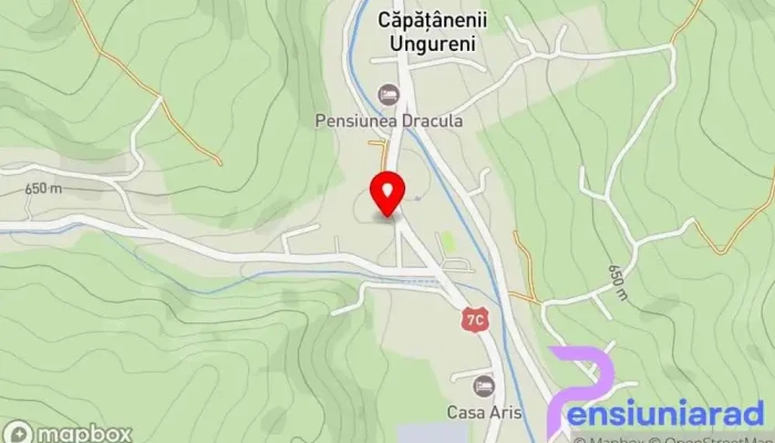 hartă a Bella Vista Bed & Breakfast în Căpățânenii Pământeni
