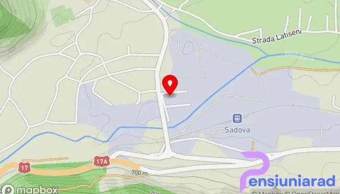 hartă a Bucovina Holidays Bed & Breakfast în Sadova