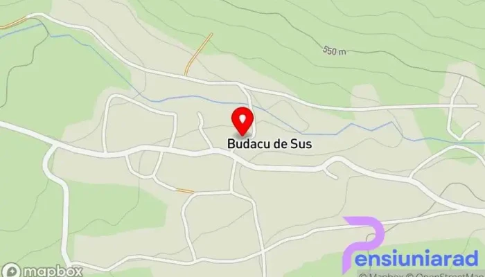 hartă a Budacu de sus Bar în Bistrița