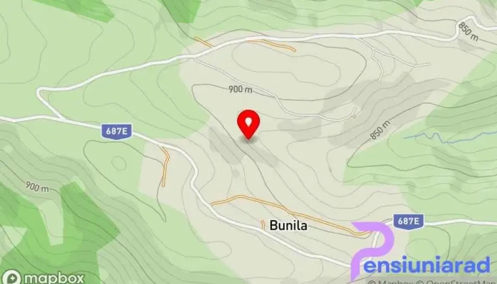 hartă a Bunila  în Bunila