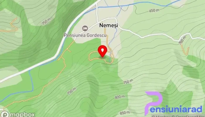 hartă a Cabana Cascada Cazare în regim hotelier în Nemeși
