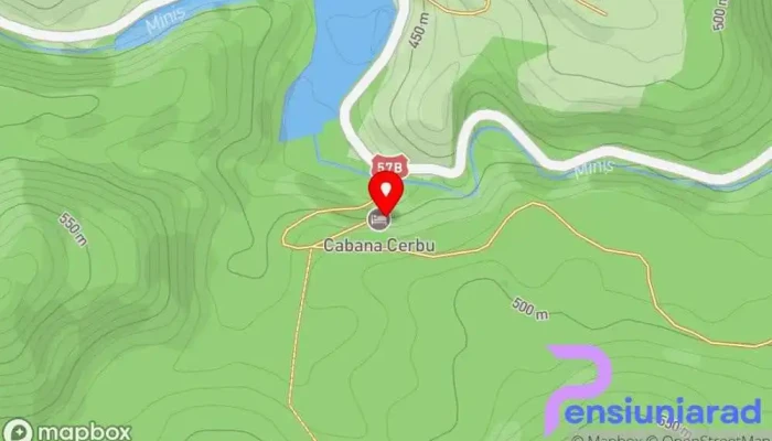 Cabana Cerbu Valea Minisului Hartă - Bozovici