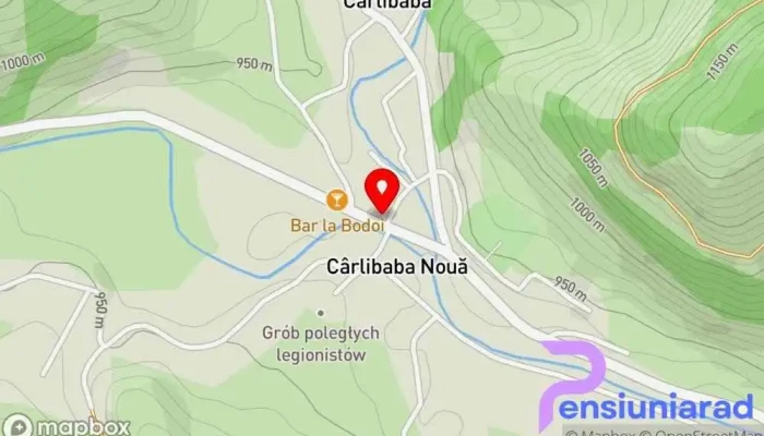 hartă a Cabana de pe stanca - hotel Hotel în Cîrlibaba Nouă