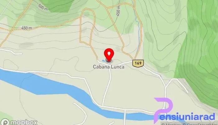 hartă a Cabana Lunca Vilă în Lunca