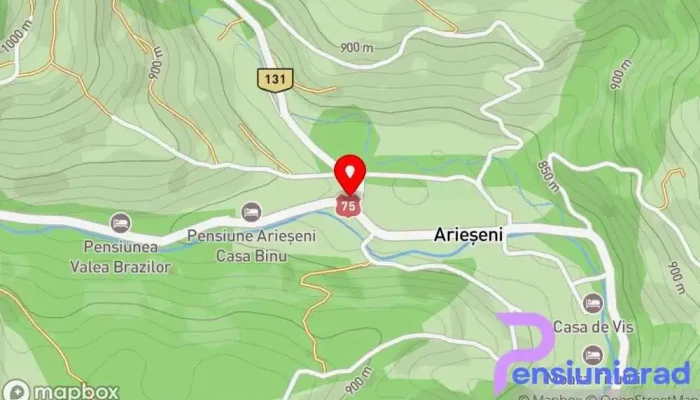 hartă a Cabana Med 2 Hotel în Arieșeni