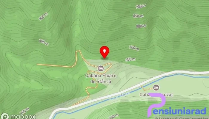 hartă a Cabana Oana Retezat Cabană în Clopotiva