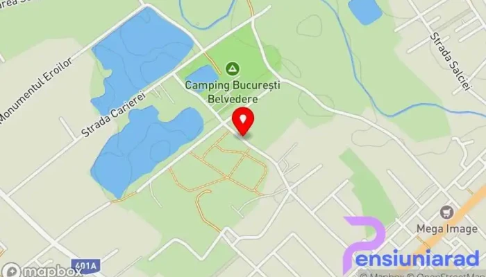 hartă a Căbănuțe Parc de agrement Bragadiru Cabană de camping în Bragadiru