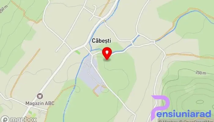 hartă a Căbești  în Căbești