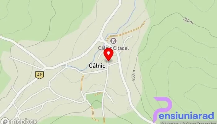 hartă a Câlnic  în Câlnic