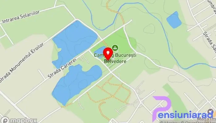 hartă a Camping București Belvedere Teren de campare în Clinceni