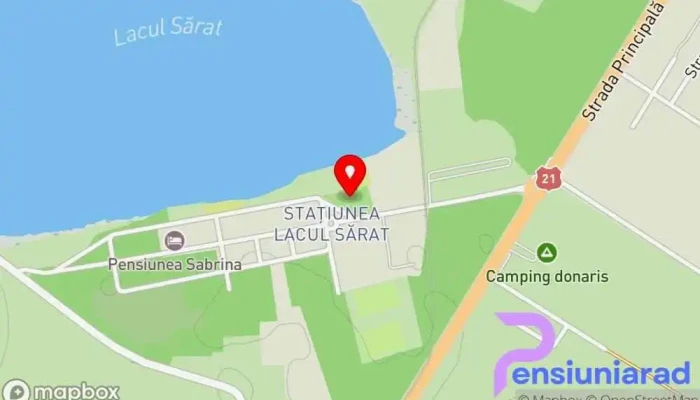 Camping Lacu Sarat -  Hartă - Brăila