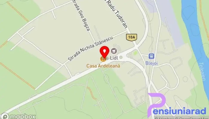hartă a Casa Ardeleană Blejoi Restaurant, Pensiune în Blejoi