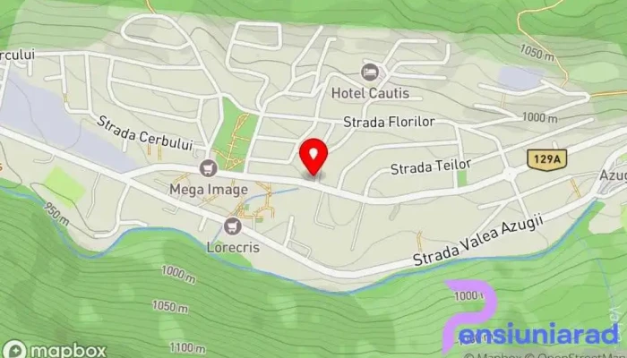 hartă a Casa Azugeană Pensiune în Azuga