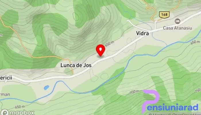 hartă a Casa Boglea Casă de vacanță în Lunca Bisericii