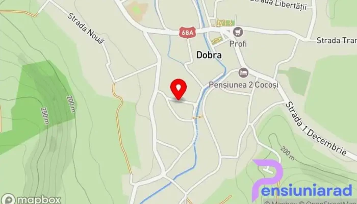 hartă a Casa Cosmin Hotel în Dobra