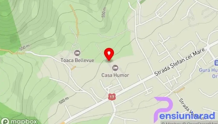hartă a Casa Humor Pensiune, Restaurant în Gura Humorului