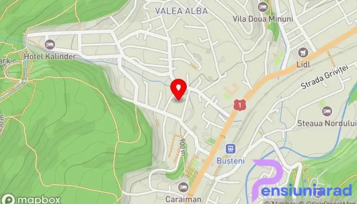 hartă a Casa Montana Bușteni Cazare în Bușteni