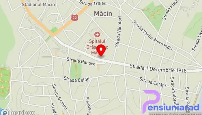 hartă a Casa Nor de Roua Vilă în Măcin