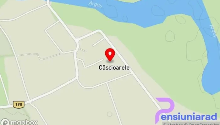 hartă a Căscioarele  în Căscioarele