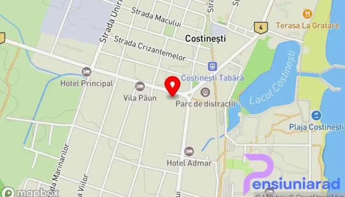 Cazare -  Hartă - Costinești