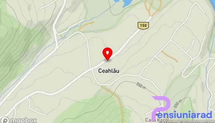 hartă a Ceahlău Primăria satului în Ceahlău