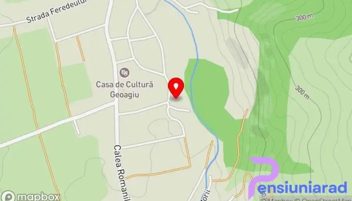 hartă a Centrul de Tineret Geoagiu Hostel, Teren de campare, Restaurant cu specific unguresc în Geoagiu
