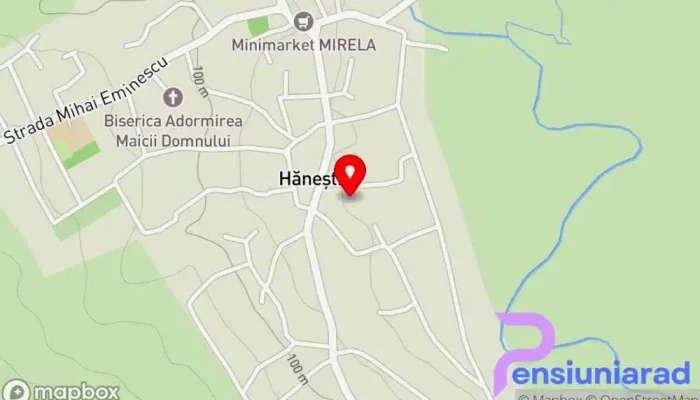 Comuna Hanesti Hartă - Comuna Hănești