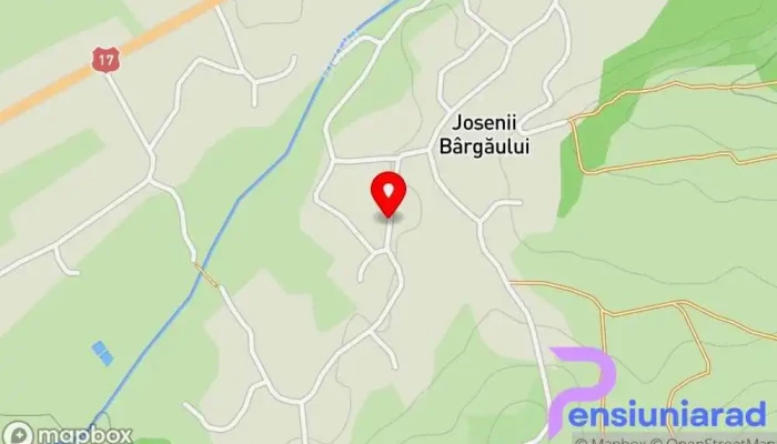 hartă a Comuna Josenii Bârgăului  în 