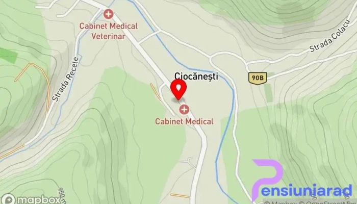 hartă a Comuna Muzeu CIOCĂNEŞTI Atracție turistică în Ciocănești