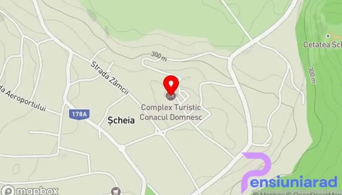 hartă a Conacul Domnesc Hotel, Piscină interioară, Restaurant, Spa în Șcheia