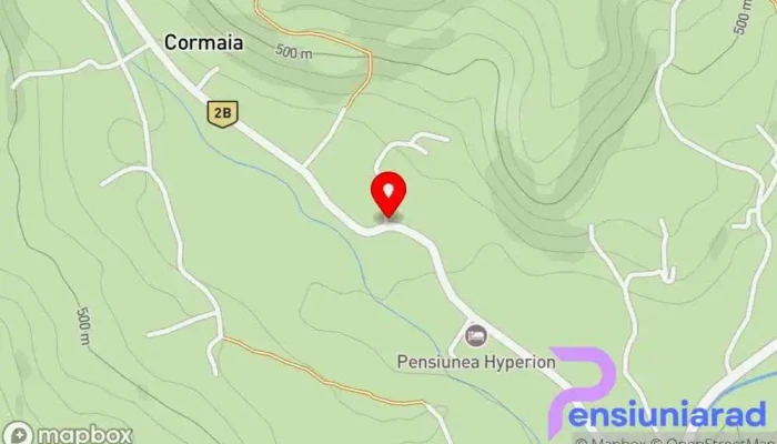 hartă a Cormaia BN Zonă pentru excursii în Sângeorz-Băi