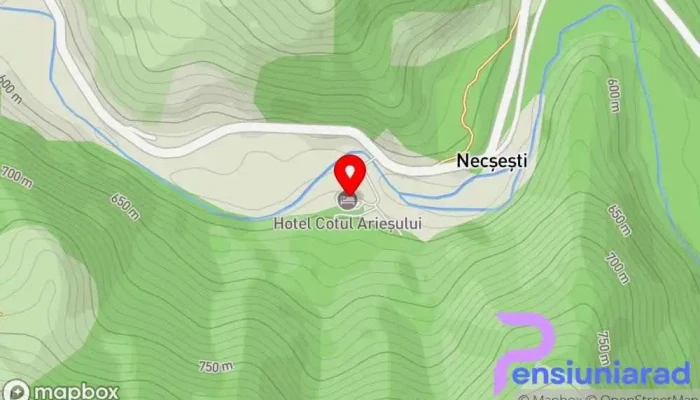 hartă a Cotul Arieșului Bed & Breakfast, Cabană în Necșești