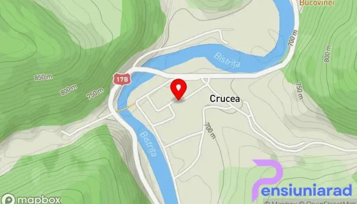 hartă a Crucea  în Crucea