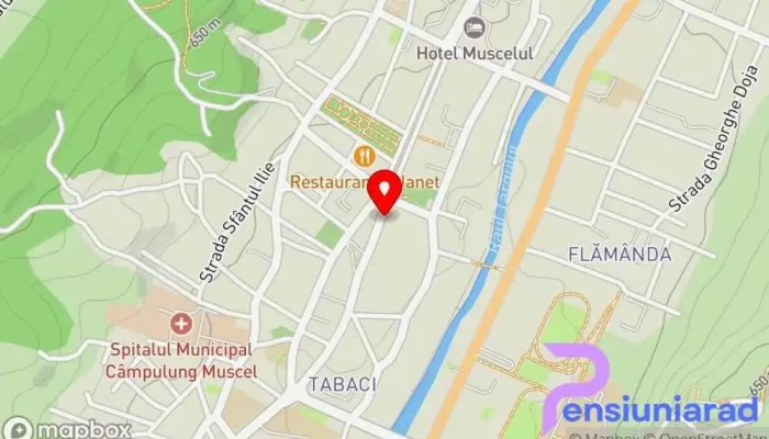 hartă a Curtea Veche Campulung Restaurant în Câmpulung
