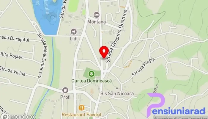 hartă a Curtea Veche Restaurant în Curtea de Argeș