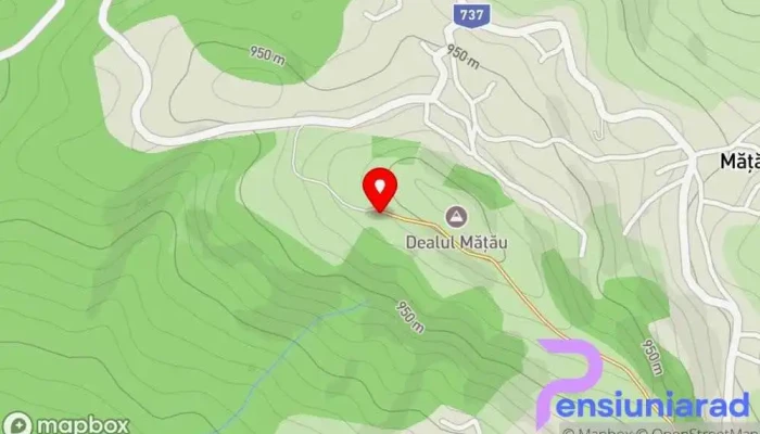 hartă a Dealul Mățău Atracție turistică în Comuna Mioarele