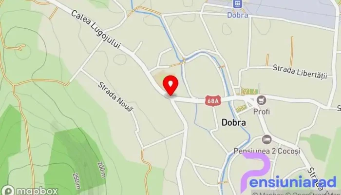 hartă a Dobra  în Dobra