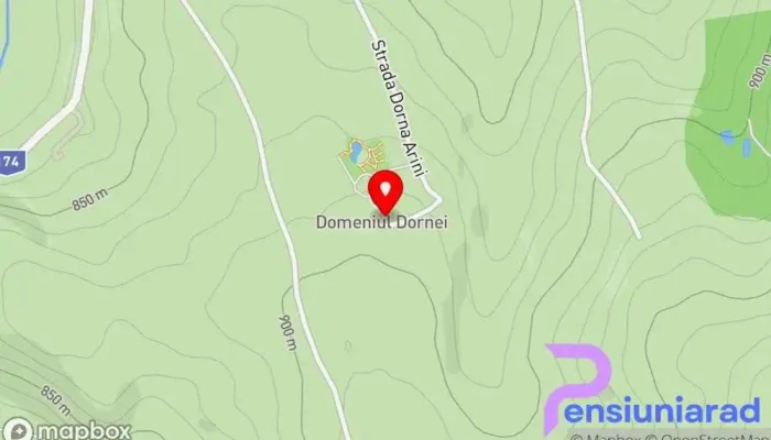 hartă a Domeniul Dornei Pensiune, Spa în Vatra Dornei
