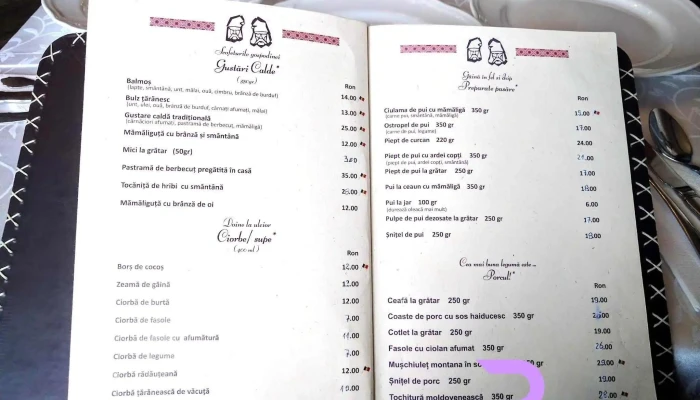 Domeniul Haiducilor Bucovina -  Meniu - Șcheia