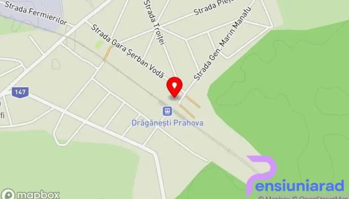 hartă a Drăgăneşti Prahova Hm. Gară în Meri