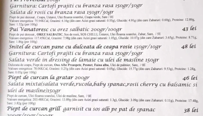 El Grande Ok -  Meniu - Drobeta-turnu Severin