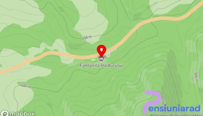 hartă a Fântânița Haiducului Restaurant, Hotel în Bradu