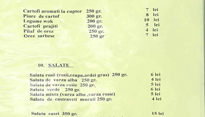Floarea Salcamului Popas Hanu Conachi Meniu - Km 47, Dn25