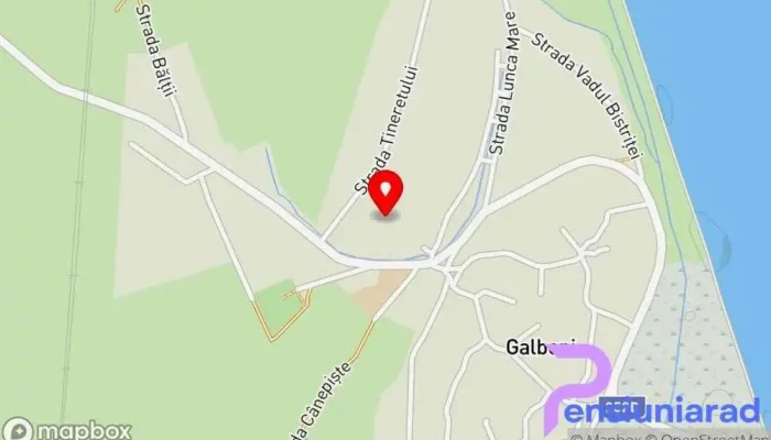 Galbeni -  Hartă - Galbeni