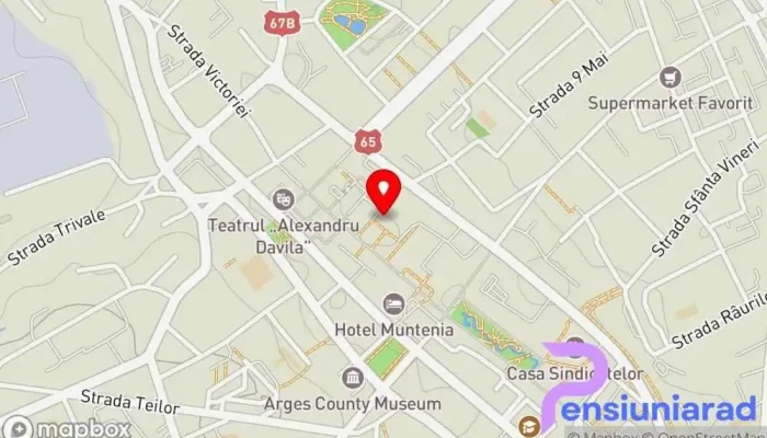 hartă a Garden Pub Restaurant în Pitești